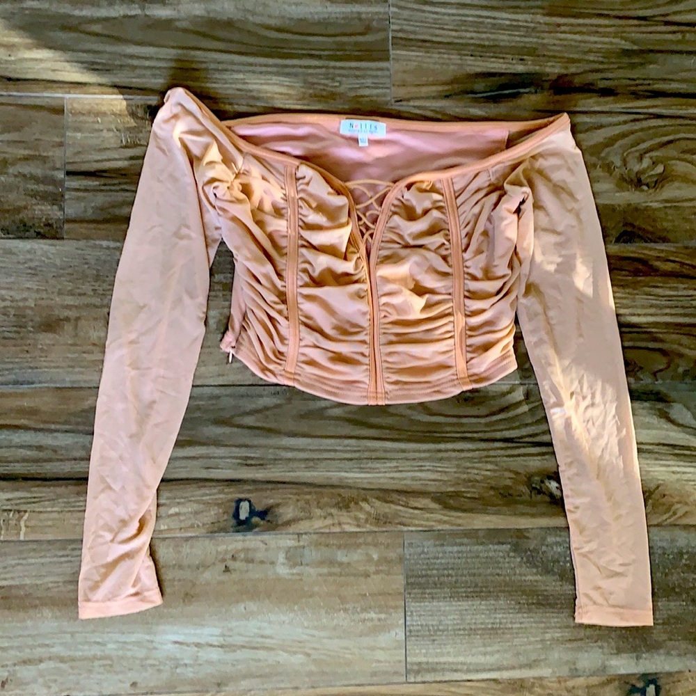 Sexy long sleeve blouse.